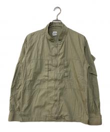 POST O'ALLS（ポストオーバーオールズ）の古着「ショートブルゾン」｜ベージュ