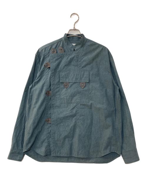 Hombre Nino（オンブレニーニョ）Hombre Nino (オンブレニーニョ) CORDURA NYLON SHIRT グレー サイズ:LARGEの古着・服飾アイテム