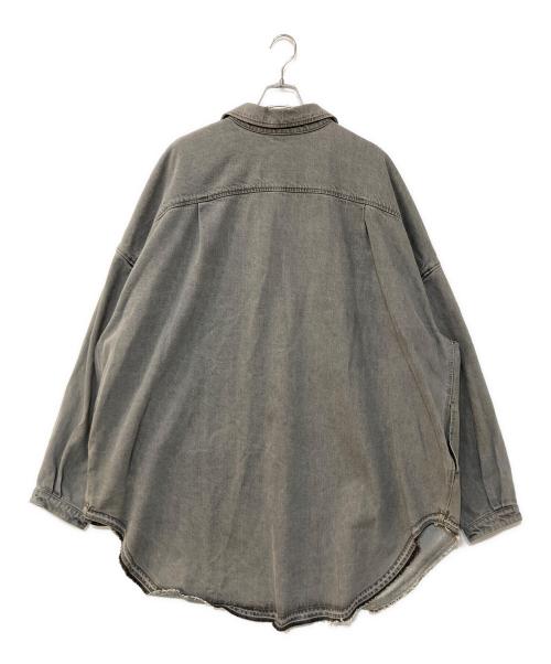 KAPITAL（キャピタル）KAPITAL (キャピタル) CPO Slappy Shirt デニム CPOスラッピーシャツコート グレー サイズ:Lの古着・服飾アイテム