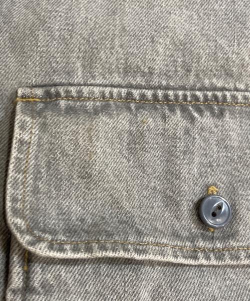 KAPITAL（キャピタル）KAPITAL (キャピタル) CPO Slappy Shirt デニム CPOスラッピーシャツコート グレー サイズ:Lの古着・服飾アイテム