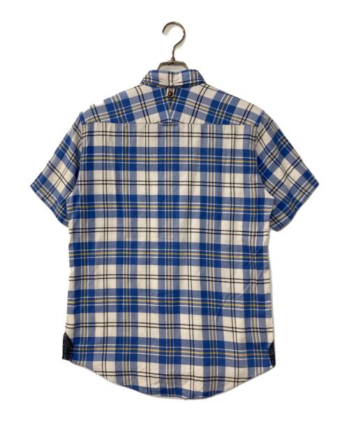 VISVIM（ビズビム）VISVIM (ビズビム) ボタンダウンチェックシャツ ブルー サイズ:1の古着・服飾アイテム