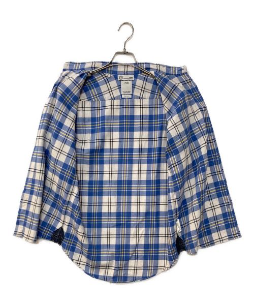 VISVIM（ビズビム）VISVIM (ビズビム) ボタンダウンチェックシャツ ブルー サイズ:1の古着・服飾アイテム