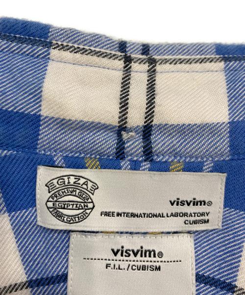 VISVIM（ビズビム）VISVIM (ビズビム) ボタンダウンチェックシャツ ブルー サイズ:1の古着・服飾アイテム