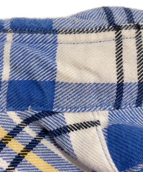 VISVIM（ビズビム）VISVIM (ビズビム) ボタンダウンチェックシャツ ブルー サイズ:1の古着・服飾アイテム