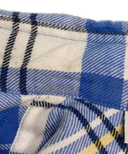 VISVIM（ビズビム）VISVIM (ビズビム) ボタンダウンチェックシャツ ブルー サイズ:1の古着・服飾アイテム