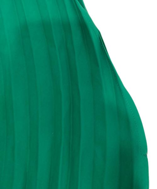 ISSEY MIYAKE（イッセイミヤケ）ISSEY MIYAKE (イッセイミヤケ) FRONDS 変形プリーツワンピース グリーン サイズ:2の古着・服飾アイテム
