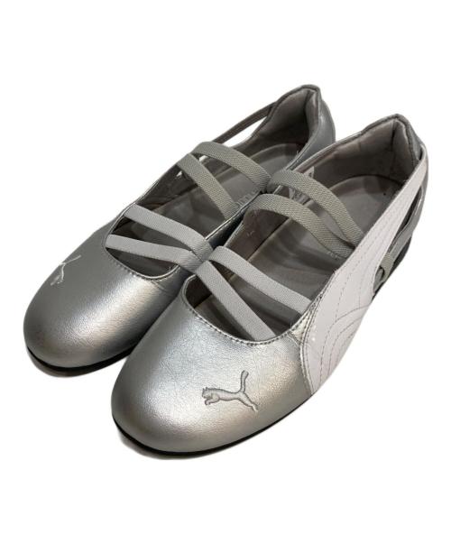 PUMA（プーマ）PUMA (プーマ) SPEEDCAT BALLET METALLIC WNS スピードキャット バレエ メタリック スニーカー シルバー サイズ:24の古着・服飾アイテム