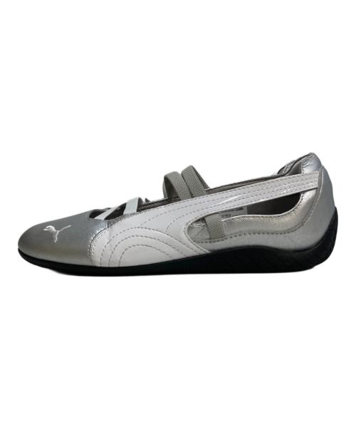 PUMA（プーマ）PUMA (プーマ) SPEEDCAT BALLET METALLIC WNS スピードキャット バレエ メタリック スニーカー シルバー サイズ:24の古着・服飾アイテム