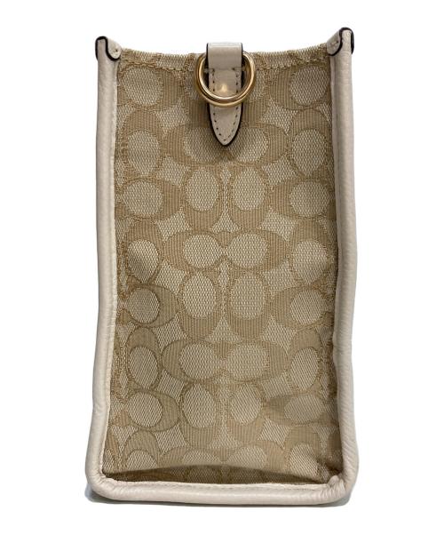 COACH（コーチ）COACH (コーチ) デンプシーキャリーオール2WAYショルダーバッグ ベージュの古着・服飾アイテム