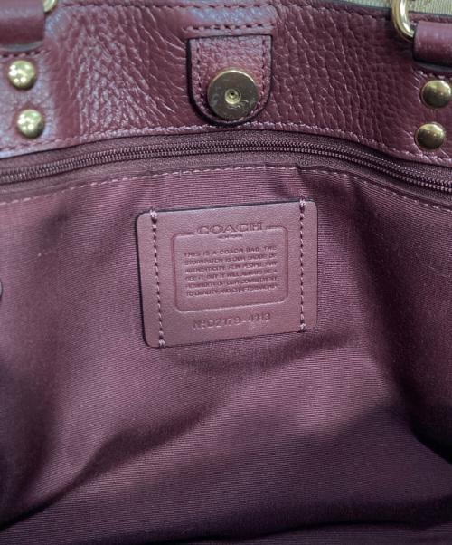 COACH（コーチ）COACH (コーチ) デンプシーキャリーオール2WAYショルダーバッグ ベージュの古着・服飾アイテム