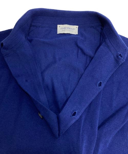 JOHN SMEDLEY（ジョンスメドレー）JOHN SMEDLEY (ジョンスメドレー) シーアイランドコットンニットポロシャツ ブルー サイズ:Lの古着・服飾アイテム