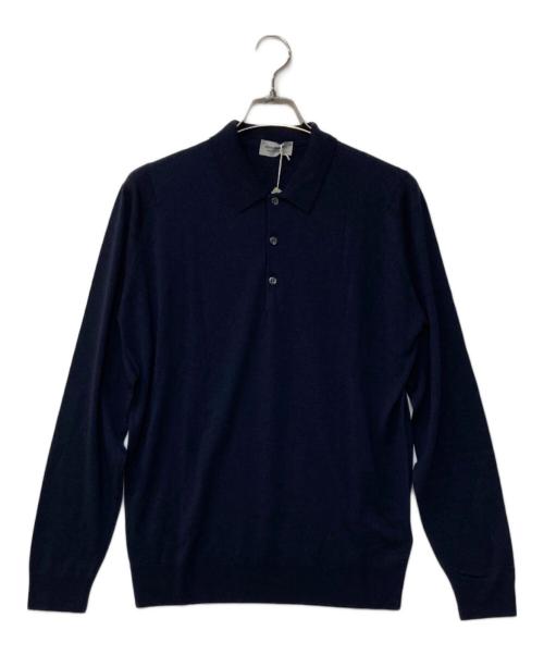 JOHN SMEDLEY（ジョンスメドレー）JOHN SMEDLEY (ジョンスメドレー) BELPER SHIRT LS エクストラファインメリノウールウールニットポロシャツ レッド サイズ:Lの古着・服飾アイテム