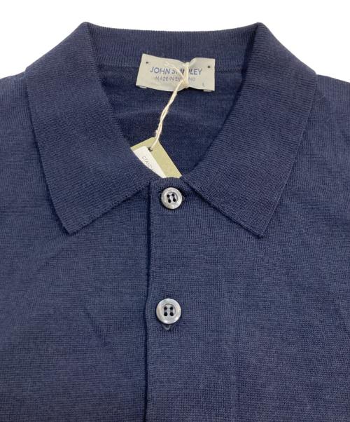 JOHN SMEDLEY（ジョンスメドレー）JOHN SMEDLEY (ジョンスメドレー) BELPER SHIRT LS エクストラファインメリノウールウールニットポロシャツ レッド サイズ:Lの古着・服飾アイテム