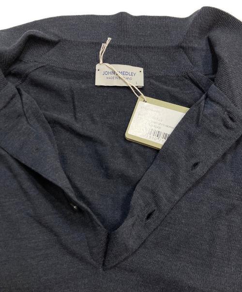 JOHN SMEDLEY（ジョンスメドレー）JOHN SMEDLEY (ジョンスメドレー) BELPER SHIRT LS メリノウールニットポロシャツ ネイビー サイズ:Lの古着・服飾アイテム