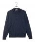 JOHN SMEDLEY（ジョンスメドレー）の古着「BELPER SHIRT LS メリノウールニットポロシャツ」｜ネイビー