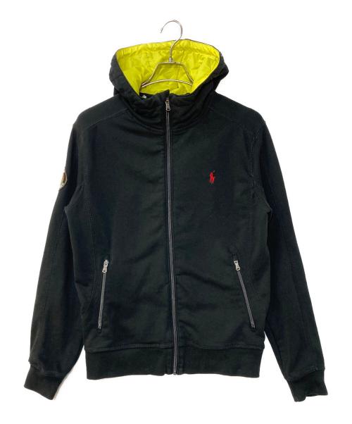 POLO RALPH LAUREN（ポロ・ラルフローレン）POLO RALPH LAUREN (ポロ・ラルフローレン) ポロ刺繍 ジップパーカー ブラック サイズ:Ｍの古着・服飾アイテム