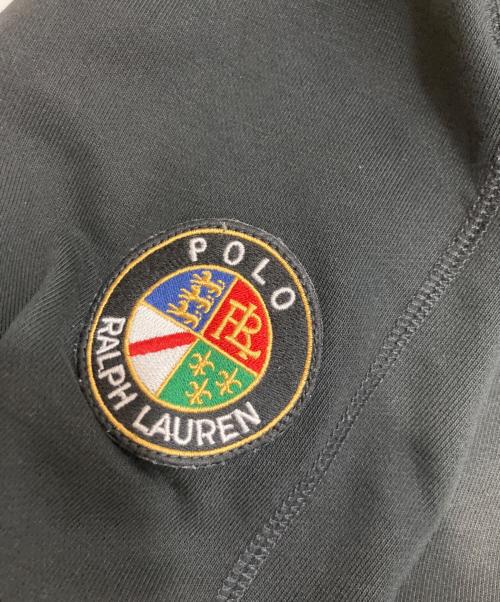 POLO RALPH LAUREN（ポロ・ラルフローレン）POLO RALPH LAUREN (ポロ・ラルフローレン) ポロ刺繍 ジップパーカー ブラック サイズ:Ｍの古着・服飾アイテム