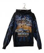 FIRST ROWファーストロウ）の古着「Death Road Lightning Hoodie プルオーバーパーカー」｜グレー