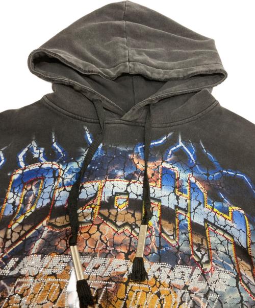FIRST ROW（ファーストロウ）FIRST ROW (ファーストロウ) Death Road Lightning Hoodie プルオーバーパーカー グレー サイズ:Mの古着・服飾アイテム