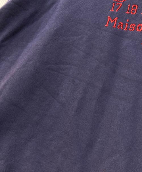 Maison Margiela（メゾンマルジェラ）Maison Margiela (メゾンマルジェラ) ナンバーロゴ刺繍付パーカー ネイビー サイズ:48の古着・服飾アイテム