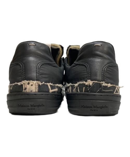Maison Margiela（メゾンマルジェラ）Maison Margiela (メゾンマルジェラ) EVOLUTION LOW グラフィティ スニーカー ブラック サイズ:42の古着・服飾アイテム