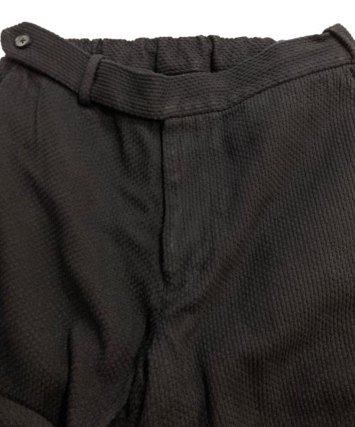 COLINA（コリーナ）COLINA (コリーナ) Sashiko Curve Slacks/手染め 刺し子 カーブ スラックス ブラック サイズ:Sの古着・服飾アイテム
