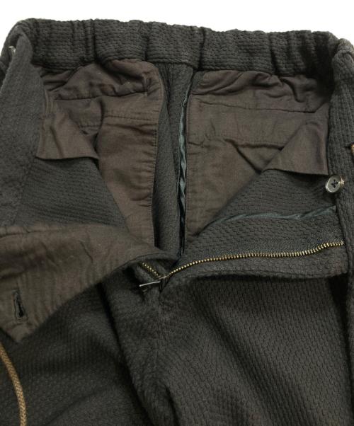 COLINA（コリーナ）COLINA (コリーナ) Sashiko Curve Slacks/手染め 刺し子 カーブ スラックス ブラック サイズ:Sの古着・服飾アイテム