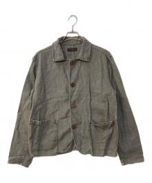 COLINA（コリーナ）の古着「リネンワークジャケット」｜グレー