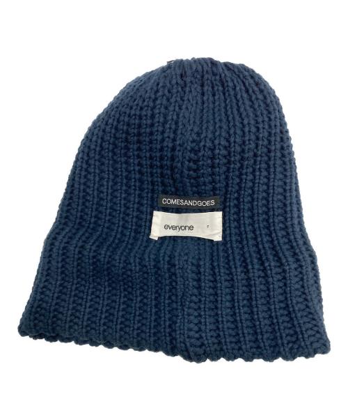 COMES AND GOES（カムズアンドゴーズ）COMES AND GOES (カムズアンドゴーズ) everyone (エブリワン) knit cap ニットキャップ ネイビーの古着・服飾アイテム