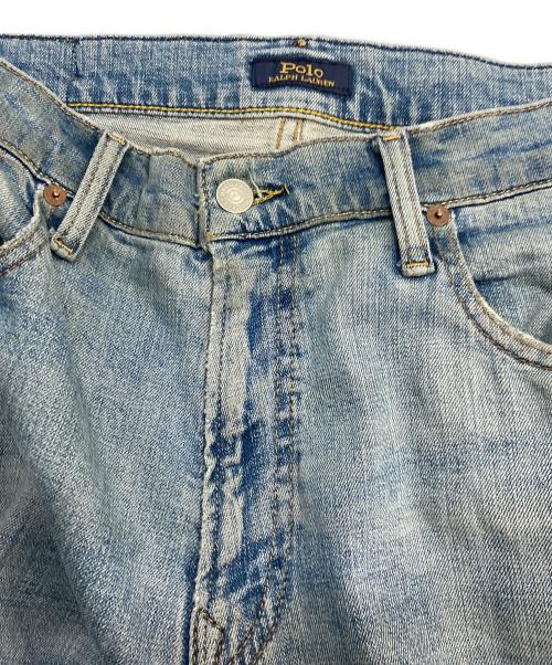 POLO RALPH LAUREN（ポロ・ラルフローレン）POLO RALPH LAUREN (ポロ・ラルフローレン) Hampton リラックス ストレート ストレッチ ジーンズ デニムパンツ インディゴ サイズ:W32の古着・服飾アイテム