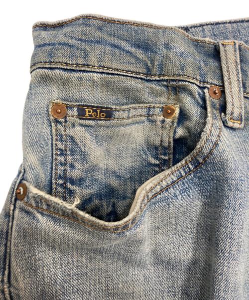 POLO RALPH LAUREN（ポロ・ラルフローレン）POLO RALPH LAUREN (ポロ・ラルフローレン) Hampton リラックス ストレート ストレッチ ジーンズ デニムパンツ インディゴ サイズ:W32の古着・服飾アイテム