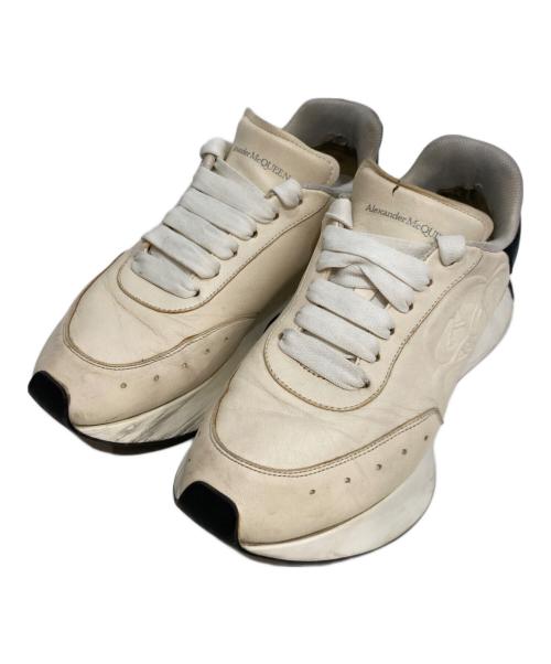 ALEXANDER McQUEEN（アレキサンダーマックイーン）ALEXANDER McQUEEN (アレキサンダーマックイーン) Sprint Runner スプリントランナー ホワイト×ブラック サイズ:41の古着・服飾アイテム