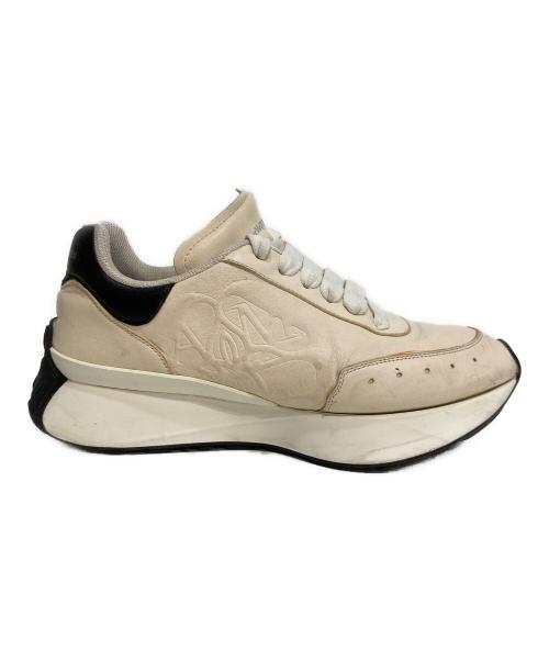 ALEXANDER McQUEEN（アレキサンダーマックイーン）ALEXANDER McQUEEN (アレキサンダーマックイーン) Sprint Runner スプリントランナー ホワイト×ブラック サイズ:41の古着・服飾アイテム