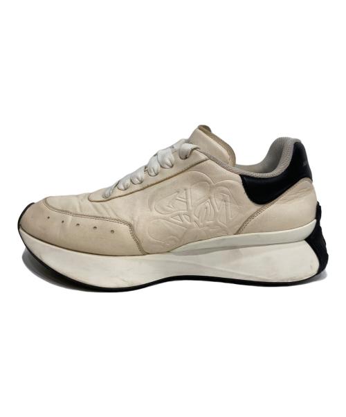 ALEXANDER McQUEEN（アレキサンダーマックイーン）ALEXANDER McQUEEN (アレキサンダーマックイーン) Sprint Runner スプリントランナー ホワイト×ブラック サイズ:41の古着・服飾アイテム