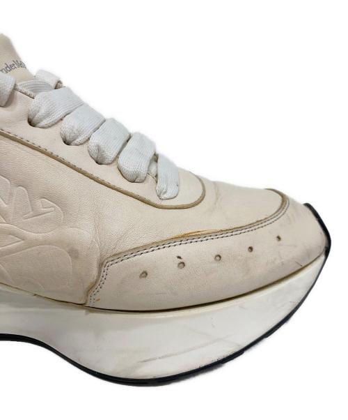 ALEXANDER McQUEEN（アレキサンダーマックイーン）ALEXANDER McQUEEN (アレキサンダーマックイーン) Sprint Runner スプリントランナー ホワイト×ブラック サイズ:41の古着・服飾アイテム