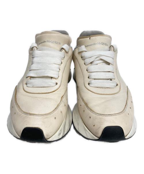 ALEXANDER McQUEEN（アレキサンダーマックイーン）ALEXANDER McQUEEN (アレキサンダーマックイーン) Sprint Runner スプリントランナー ホワイト×ブラック サイズ:41の古着・服飾アイテム