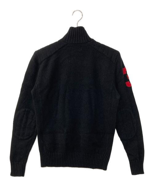 POLO RALPH LAUREN（ポロ・ラルフローレン）POLO RALPH LAUREN (ポロ・ラルフローレン) ビッグポニー ドライバーズニット ブラック サイズ:Sの古着・服飾アイテム