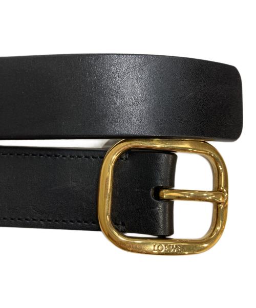LOEWE（ロエベ）LOEWE (ロエベ) ラウンドソフトベルト ブラックの古着・服飾アイテム