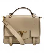 POLO RALPH LAURENポロ・ラルフローレン）の古着「Leather Schooly Bag」｜ベージュ
