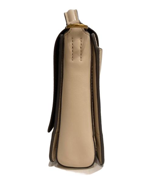 POLO RALPH LAUREN（ポロ・ラルフローレン）POLO RALPH LAUREN (ポロ・ラルフローレン) Leather Schooly Bag ベージュの古着・服飾アイテム