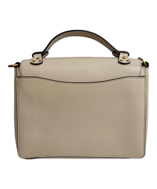 POLO RALPH LAUREN（ポロ・ラルフローレン）POLO RALPH LAUREN (ポロ・ラルフローレン) Leather Schooly Bag ベージュの古着・服飾アイテム