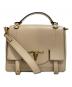 POLO RALPH LAUREN（ポロ・ラルフローレン）の古着「Leather Schooly Bag」｜ベージュ