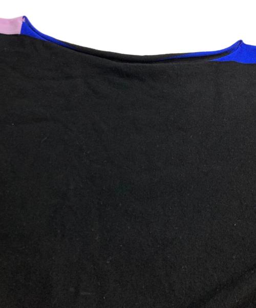 ISSEY MIYAKE（イッセイミヤケ）ISSEY MIYAKE (イッセイミヤケ) IKKOTANAKA (イッコウタナカ) ボートネックニットソー ブラック サイズ:3の古着・服飾アイテム