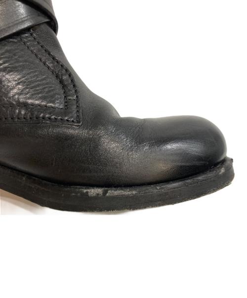 JIMMY CHOO（ジミーチュウ）JIMMY CHOO (ジミーチュウ) バイカーブーツ ブラック サイズ:371/2の古着・服飾アイテム
