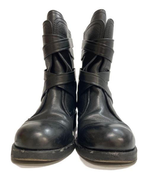 JIMMY CHOO（ジミーチュウ）JIMMY CHOO (ジミーチュウ) バイカーブーツ ブラック サイズ:371/2の古着・服飾アイテム