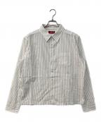 mutimerミューティマー）の古着「Date Night shirt ストライプシャツ」｜ホワイト