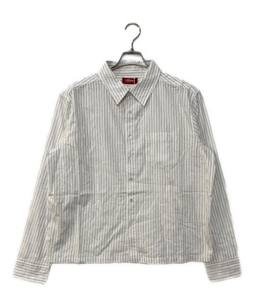 mutimer（ミューティマー）mutimer (ミューティマー) Date Night shirt ストライプシャツ ホワイト サイズ:Sの古着・服飾アイテム