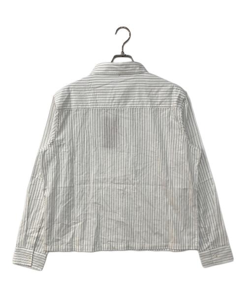 mutimer（ミューティマー）mutimer (ミューティマー) Date Night shirt ストライプシャツ ホワイト サイズ:Sの古着・服飾アイテム