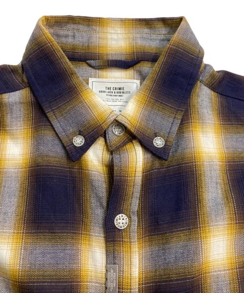 THE CRIMIE（ザ クライミー）THE CRIMIE (ザ クライミー) オンブレチェックシャツ イエロー サイズ:Mの古着・服飾アイテム