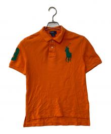 POLO RALPH LAUREN（ポロ・ラルフローレン）の古着「ビッグポニーポロシャツ」｜オレンジ